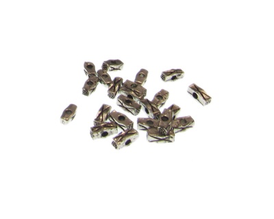 (image for) 6 x 4mm Silver Metal Spacer Bead, approx. 25 beads - Click Image to Close