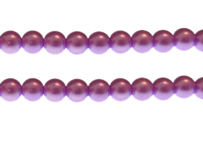 10mm Lilac Glass Pearl Bead, approx. 22 beads