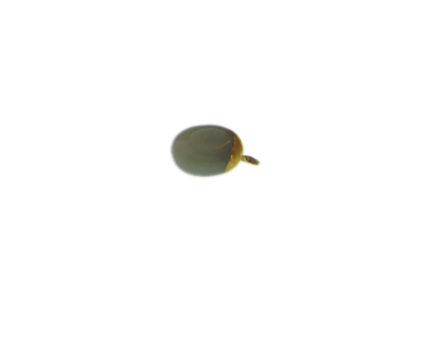 10 - 12mm Green Aventurine Gold Gemstone Pendant