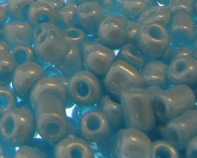 6/0 Baby Blue Opaque Glass Seed Bead, 1oz. Bag