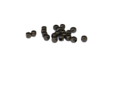 4mm Hematite Cube Spacer Bead, 20 beads