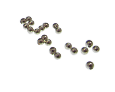 4mm Silver Iron Spacer Bead, approx. 60 beads