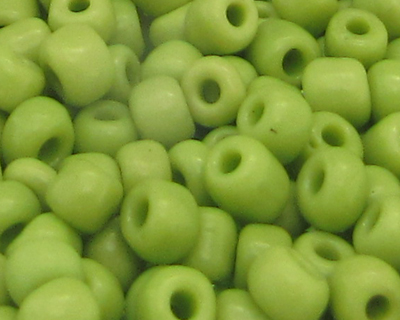 (image for) 6/0 Apple Green Opaque Glass Seed Bead, 1oz. Bag