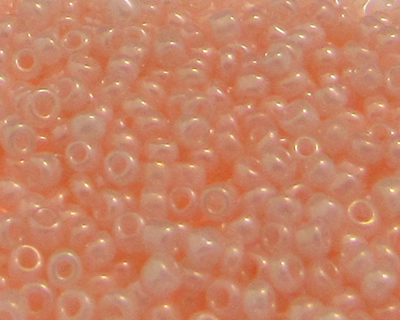 (image for) 11/0 Pale Apricot Ceylon Glass Seed Beads, 1oz. bag