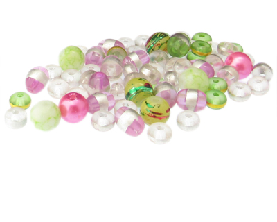 (image for) Approx. 1oz. Flower Field Designer Glass Bead Mix