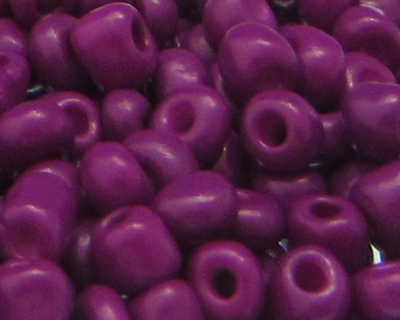 6/0 Purple Opaque Glass Seed Bead, 1oz. Bag