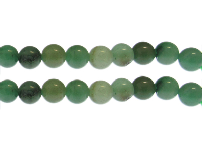 10mm Green Gemstone Bead, approx. 20 beads