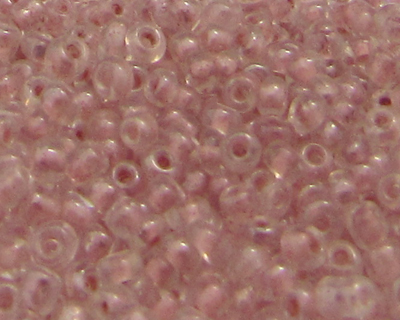 11/0 Dusty Pink Transparent Glass Seed Beads, 1oz. bag