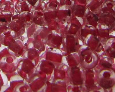 6/0 Red Inside-Color Glass Seed Bead, 1oz. Bag