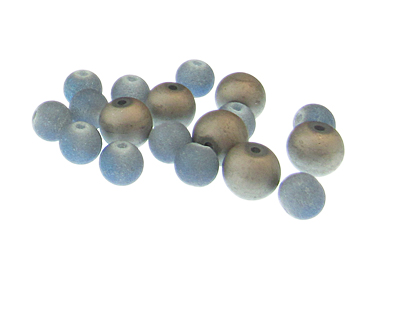 (image for) Approx. 1oz. Blue/Silver Druzy-Style Glass Bead Mix