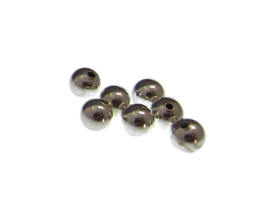 8mm Silver Iron Spacer Bead, approx. 20 beads