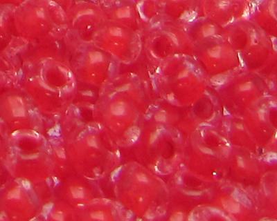 6/0 Red Inside-Color Glass Seed Bead, 1oz. Bag