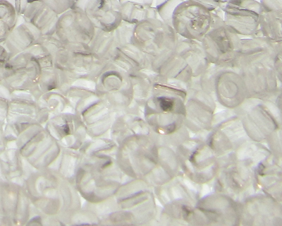 6/0 Crystal Transparent Glass Seed Bead, 1oz. Bag