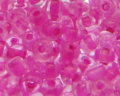 6/0 Fuchsia Inside-Color Glass Seed Beads, 1oz. bag