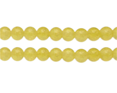 10mm Citrine-Style Glass Bead, approx. 16 beads