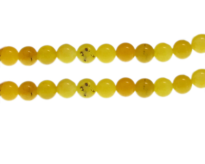 8mm Yellow Gemstone Bead, approx. 23 beads