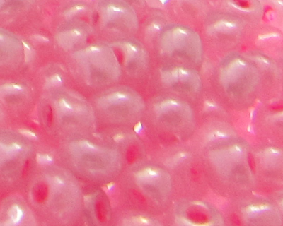6/0 Pink Ceylon Glass Seed Bead, 1oz. Bag