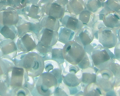 6/0 Pale Blue Inside-Color Glass Seed Beads, 1oz. bag