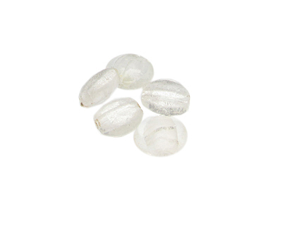16mm Crystal Foil Lampwork Glass Bead, 5 beads 16mm Crystal Foil Lampwork Glass Bead, 5 beads