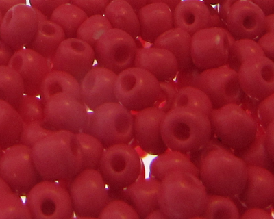 6/0 Candy Pink Opaque Glass Seed Bead, 1oz. Bag