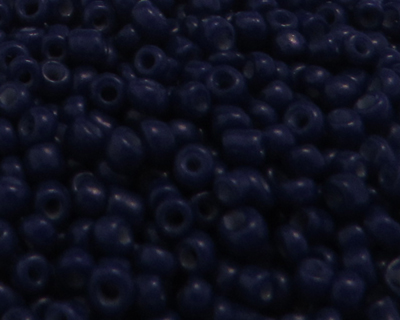 11/0 Dark Blue Opaque Glass Seed Bead, 1oz. Bag