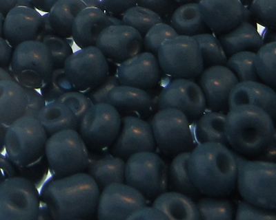 6/0 Dark Turquoise Opaque Glass Seed Bead, 1oz. Bag