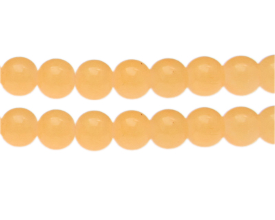 12mm Pale Carnelian-Style Glass Bead, faded. No Returns!