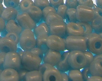6/0 Soft Blue Opaque Glass Seed Bead, 1oz. Bag