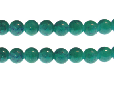 (image for) 12mm Green/Purple Duo-Style Glass Bead, approx. 14 beads - Click Image to Close