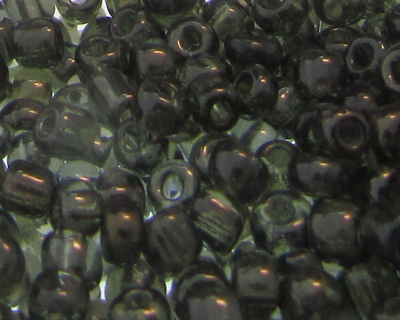 6/0 Charcoal Luster Glass Seed Bead, 1oz. Bag