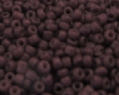 (image for) 11/0 Plum Opaque Glass Seed Bead, 1oz. Bag - Click Image to Close