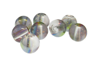 12mm Galaxy Luster Glass Bead, 8 beads, large hole