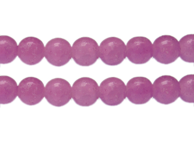 (image for) 12mm Amethyst Gemstone-Style Glass Bead, approx. 15 beads