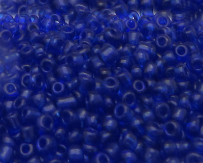 (image for) 11/0 Navy Transparent Glass Seed Bead, 1oz. Bag