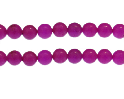 10mm Magenta Gemstone Bead, approx. 20 beads