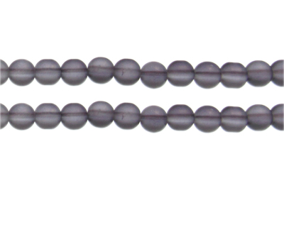 (image for) 8mm Midnight Semi-Matte Glass Bead, approx. 32 beads - Click Image to Close