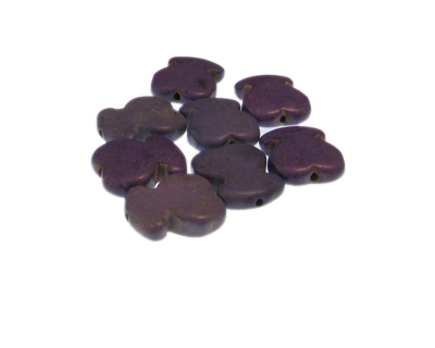 14 x 18mm Purple Dyed Turquoise Fruit Bead, 8 beads