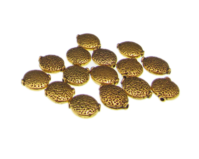 (image for) 10mm Gold Metal Spacer Bead, approx. 15 beads