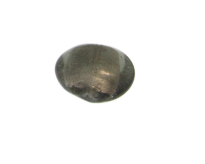 28mm Silver Foil Lampwork Glass Bead