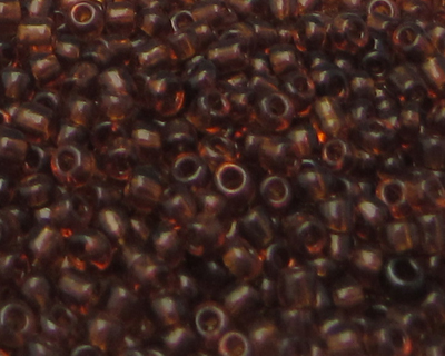 11/0 Dark Brown Transparent Glass Seed Bead, 1oz. Bag