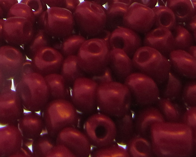 (image for) 6/0 Magenta Opaque Glass Seed Bead, 1oz. Bag