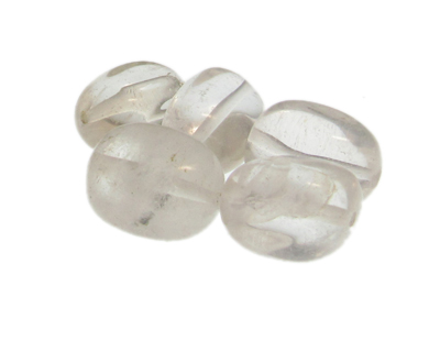 (image for) 20 x 14mm Rock Crystal Gemstone Bead, 5 beads
