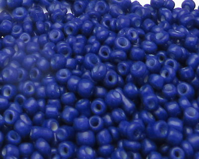11/0 Royal Blue Opaque Glass Seed Bead, 1oz. Bag