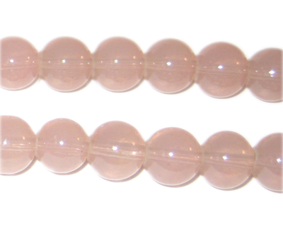 (image for) 10mm Dusty Pink Jade-Style Glass Bead, approx. 21 beads