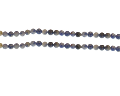 (image for) 4mm Sodalite Gemstone Bead, approx. 43 beads