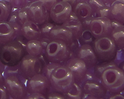 6/0 Dark Lilac Ceylon Glass Seed Beads, 1oz. bag