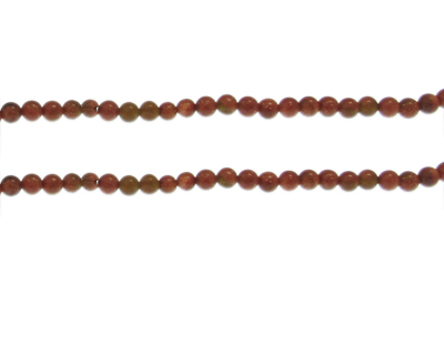 4mm Gold Sandstone Gemstone Bead, approx. 43 beads