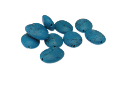 16 x 12mm Turquoise Oval Gemstone Bead, 20 beads