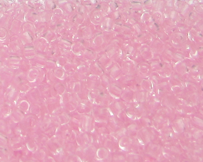 11/0 Baby Pink Transparent Glass Seed Bead, 1oz. Bag