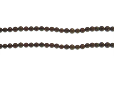 4mm Jasper Gemstone Bead, approx. 43 beads